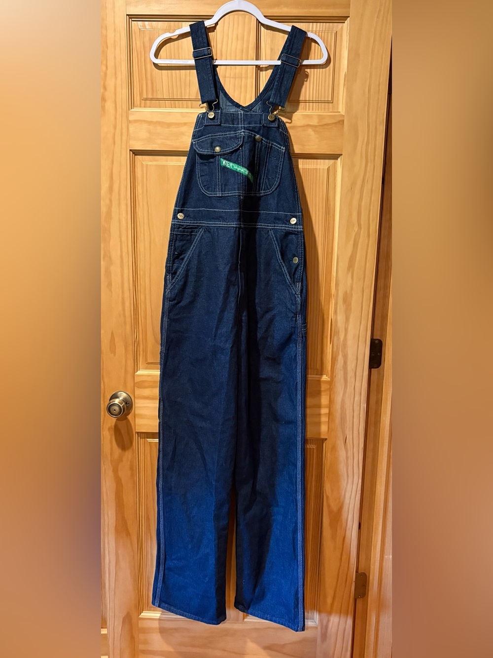 Key Imperial Aristocrat denim bib overalls blue mens 32x32